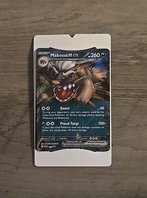 Mabosstiff ex 086 e Pokmon TCG SVP EN 086 Dark with Tcg Live QR Code