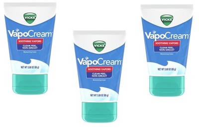 BL Vicks Vapocream Moisturizing Cream 3oz X 3 Packs