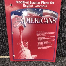 McDougal Littell The Americans Modified Lesson Plans for English Learners