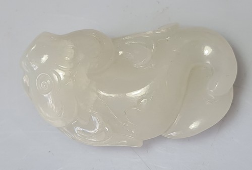 A Chinese White Jade Carving Of A koi Fish. - Picture 2 of 20