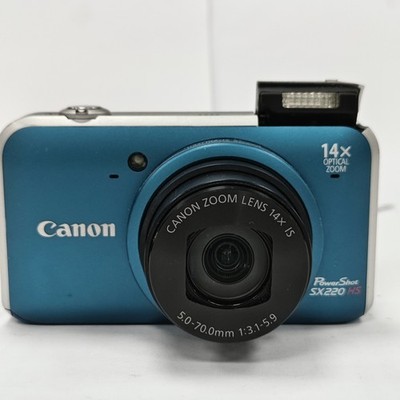 Canon PowerShot SX220 HS Digital Camera 12.1MP 14x Optical Zoom - Tested Working