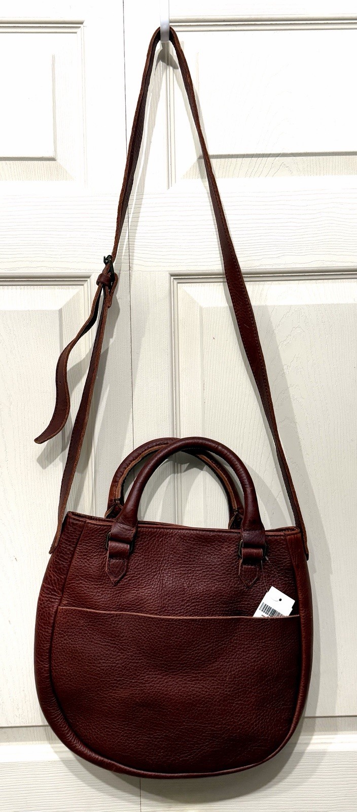 Bolso bandolera de cuero de por vida Duluth Trading Co nuevo con etiquetas