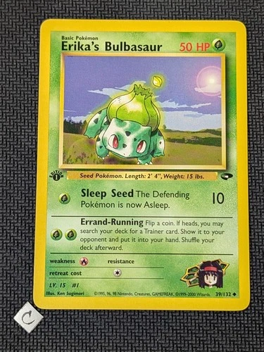 Erika's Bulbasaur 39/132 - Gym Challenge 1st Edition Pokemon TCG NM