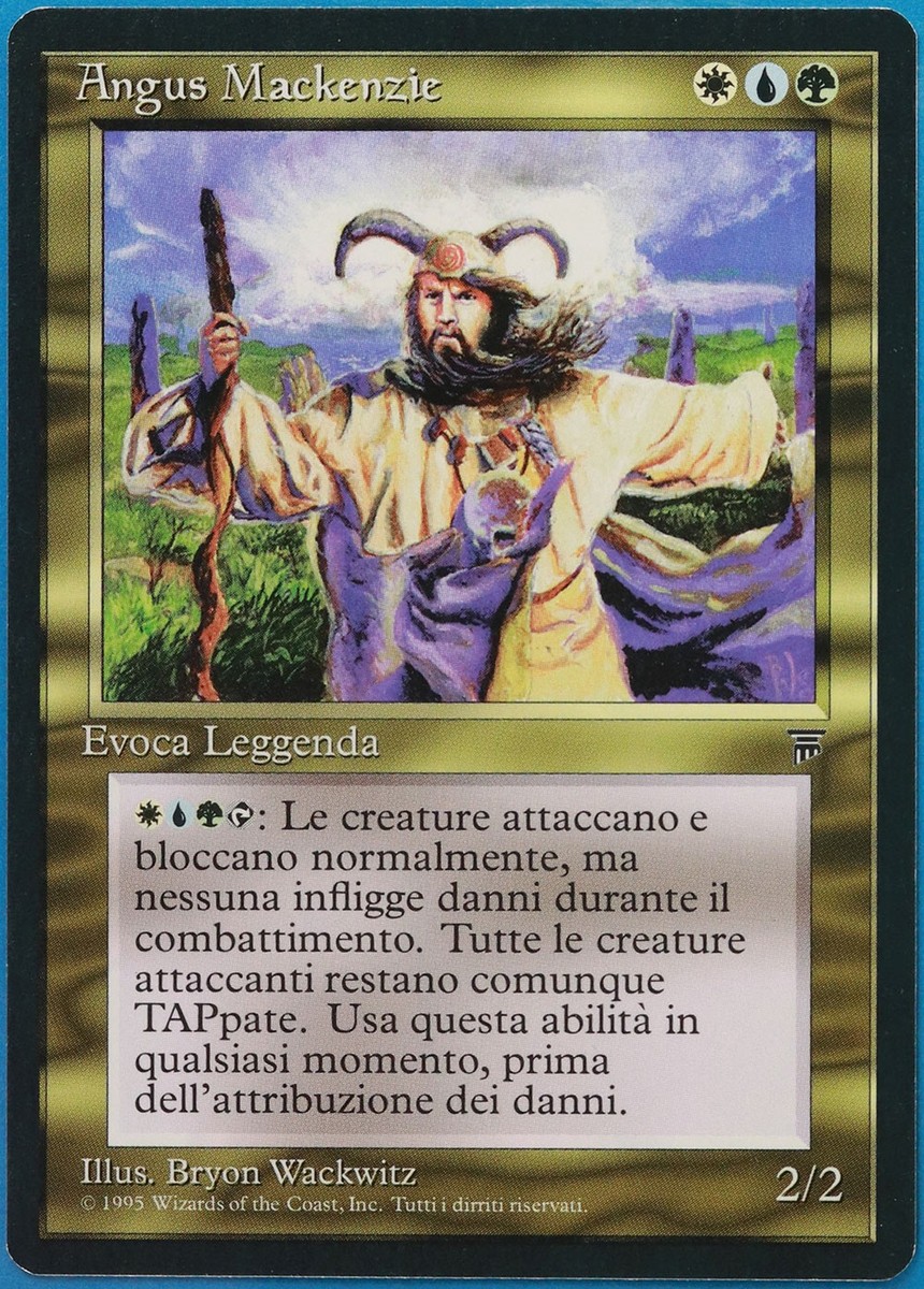 Angus Mackenzie Legends (ITALIAN) MINT (Reserved List MTG Card