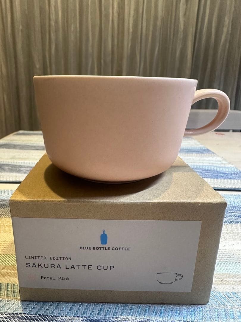 Blue Bottle Coffee Sakura Latte Cup Pink Limited Edition Rare 