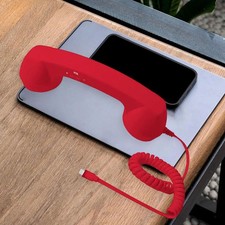 Retro-Telefonhörer für Mobiltelefon-Meetings und alle Smartphones