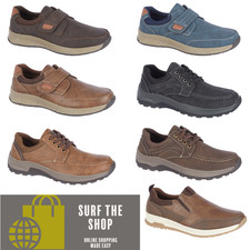 Mens Charles Southwell Comfort Faux Leather Casual Lightweight Trainers / Shoes