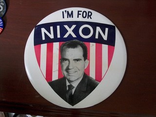 campaign pin pinback button political badge election LOCAL ADVERTISING 9"