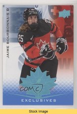 2021 Upper Deck Team Canada Juniors Blue Jaime Bourbonnais #66 READ 0l7u