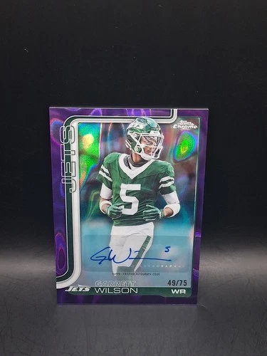 2025 Topps Chrome Garrett Wilson Chrome Autographs (RAW)