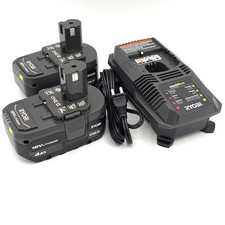 Ryobi ONE 18V 4.0Ah Battery 2 Pack Charger Lithium Ion Power Kit