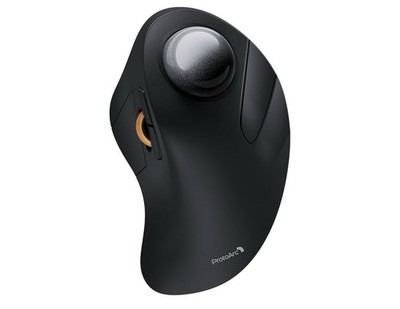 ProtoArc EM03 NL Wireless RF + BT Trackball Mouse - Ergonomic, Multi Device