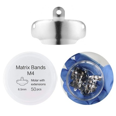 Dental Sectional Matrix Bands Metal Matrices Refill Molar Extension M4 1.0 6.5mm