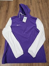 Nike 1/4 Zip Coaches Hoodie Jacket Men Size Medium Purple FJ9536