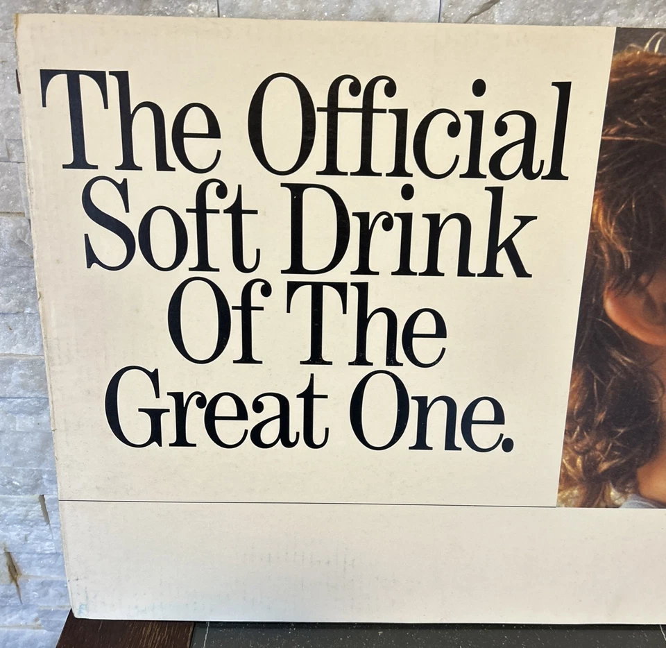 Vintage Coca-Cola Wayne Gretzky Oficial NHL Refrigerante Varejo Exibição de Papelão - Imagem 2 de 4