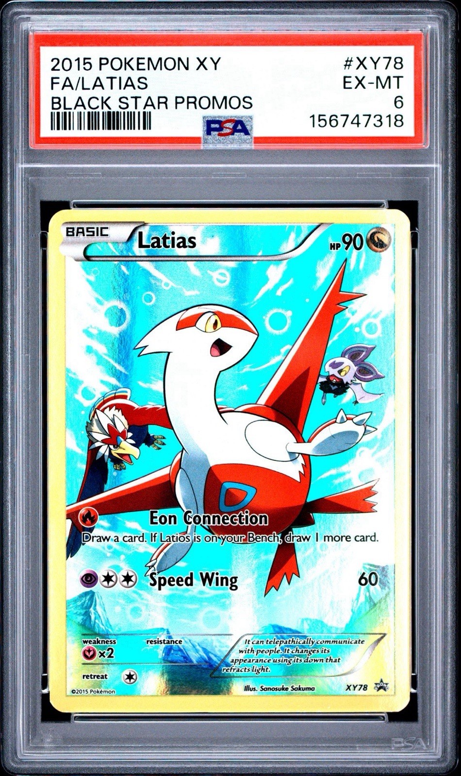 2015 Pokemon XY Black Star Promo Sequential Lot Latias & Latios XY78 XY79 PSA