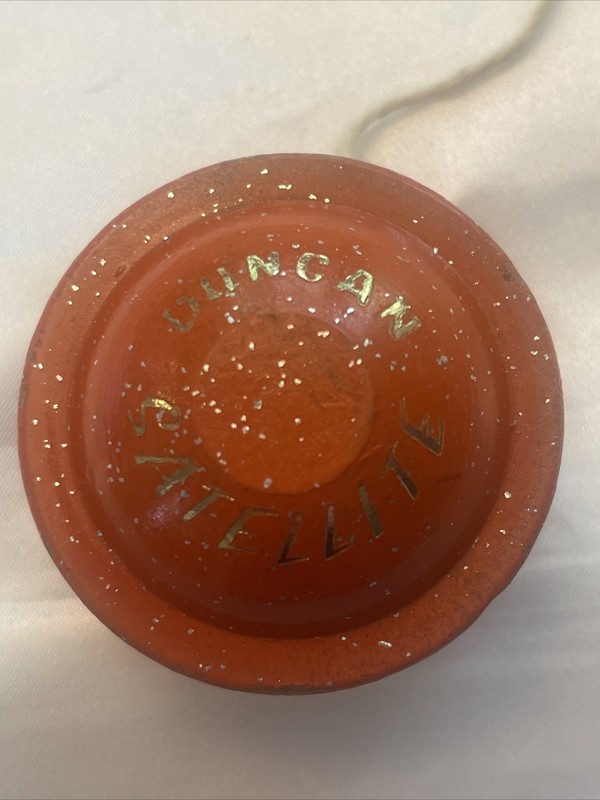 Vintage Duncan Wooden Sparkle Satellite Yo-Yo Rare