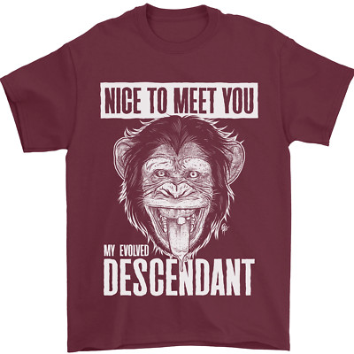 Gil dan G5000 Chimp Evolved Dessendant Funny Monkey Ape T-Shirt 100% Baumwolle