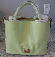 dooney & bourke patent small brenna satchel