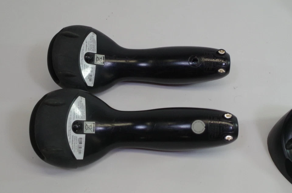 Lote de 2 escáneres de código de barras inalámbricos Metrologic VOYAGER MS9535 con bases USB Foto 2 de 2