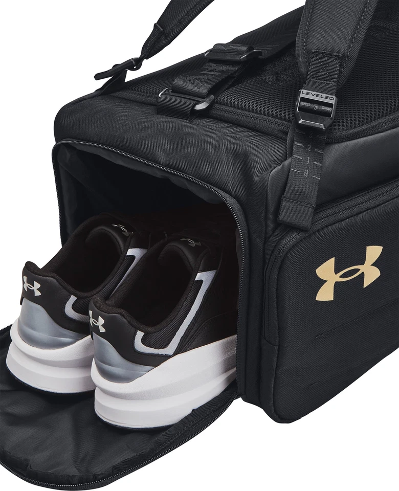 Under Armour Contain Duo Small Backpack Holdall Black Gym Travel Training Bag - Image 3 of 4