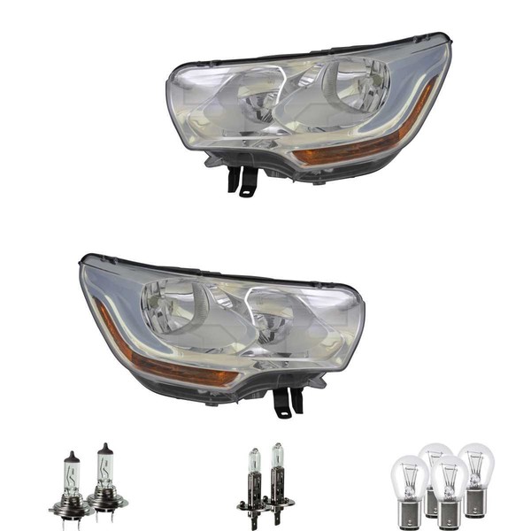 Scheinwerfer Set H1/H7/P21/5W FüR CitroëN C4 II B7 DS4 Inkl. Osram Lampen-image
