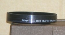 Tiffen Series 8 55 mm Screw-In Lens Adapter with Retaining Ring "New Old Stock"