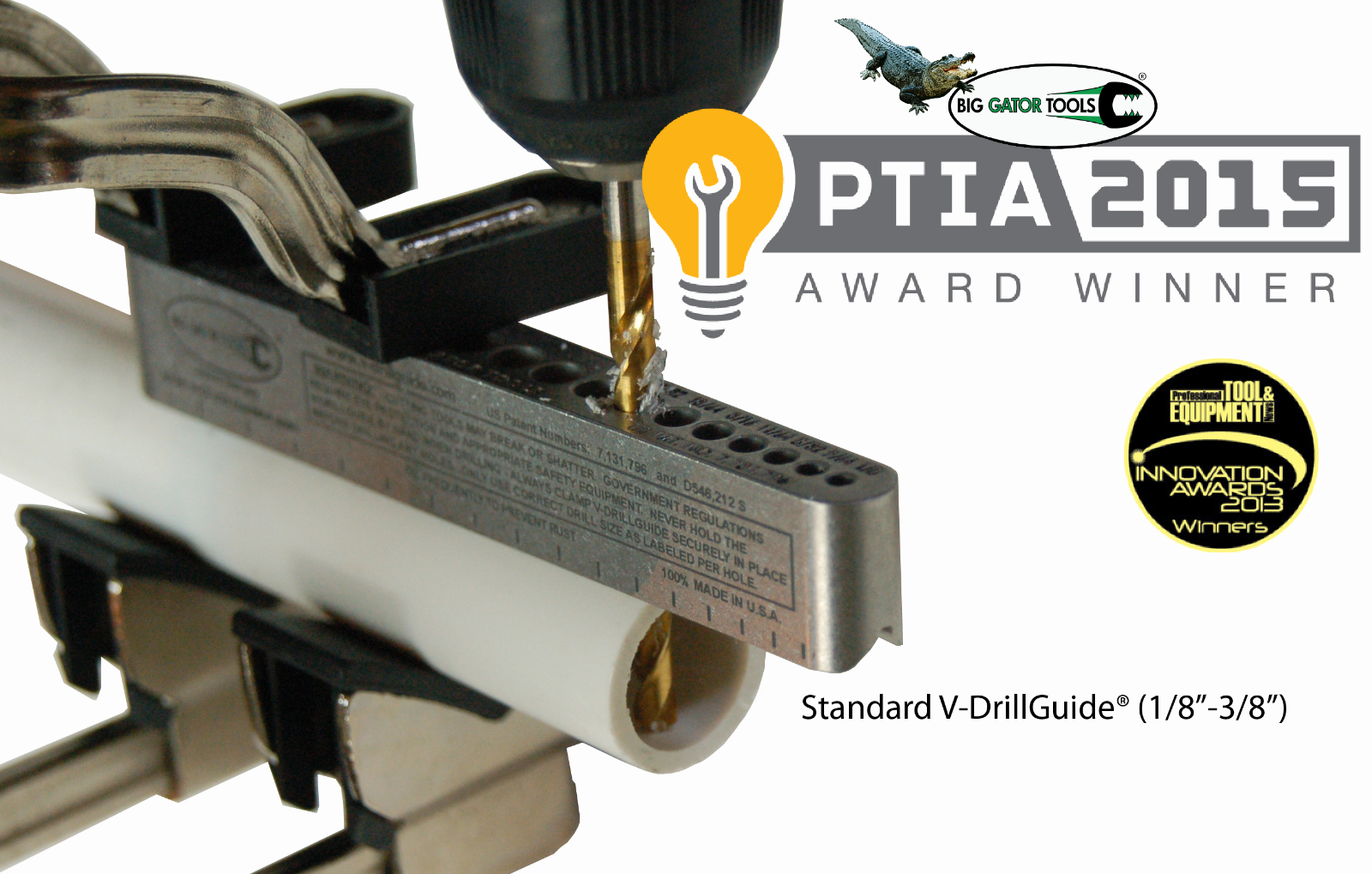 Drill guide Helps drill gun parts, barrels, pistols, sites, slings