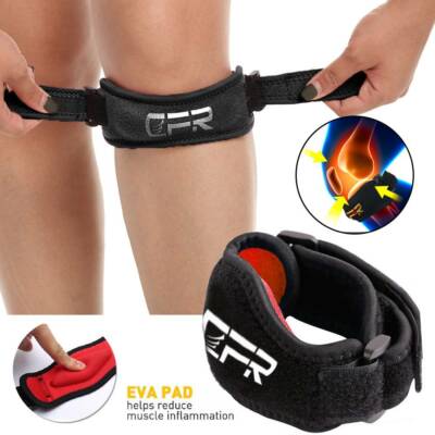 Knee Support Compression Patella Stabilizer Strap Brace Men Women Running Sports