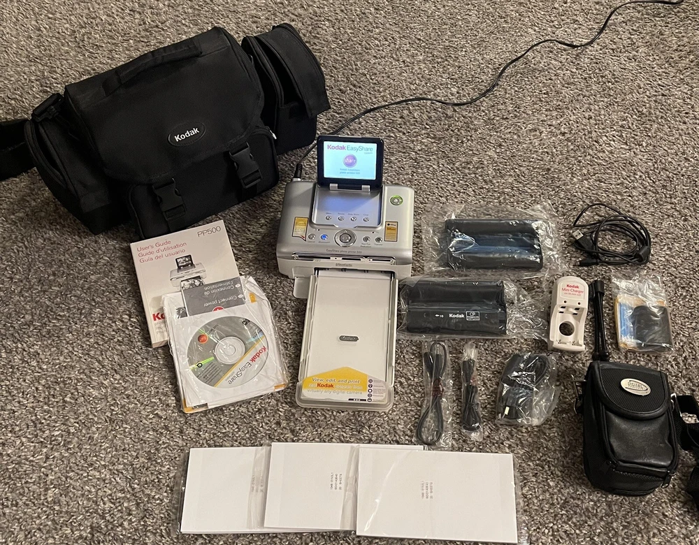 Kodak Easyshare Photo Printer 500 With Carrying Bag And Other￼ Accessories