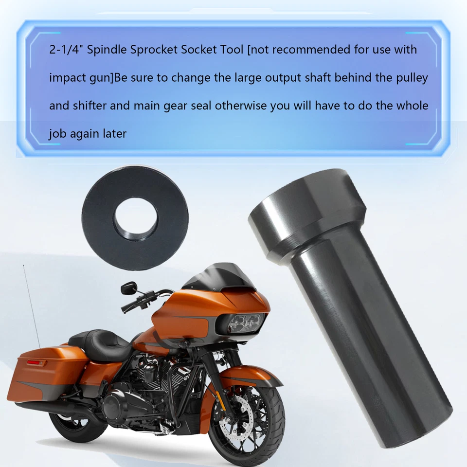 2 1/4" Mainshaft Sprocket Pulley Wrench Lock Nut Tool For Harley Sportster 1200 Foto 4 de 4