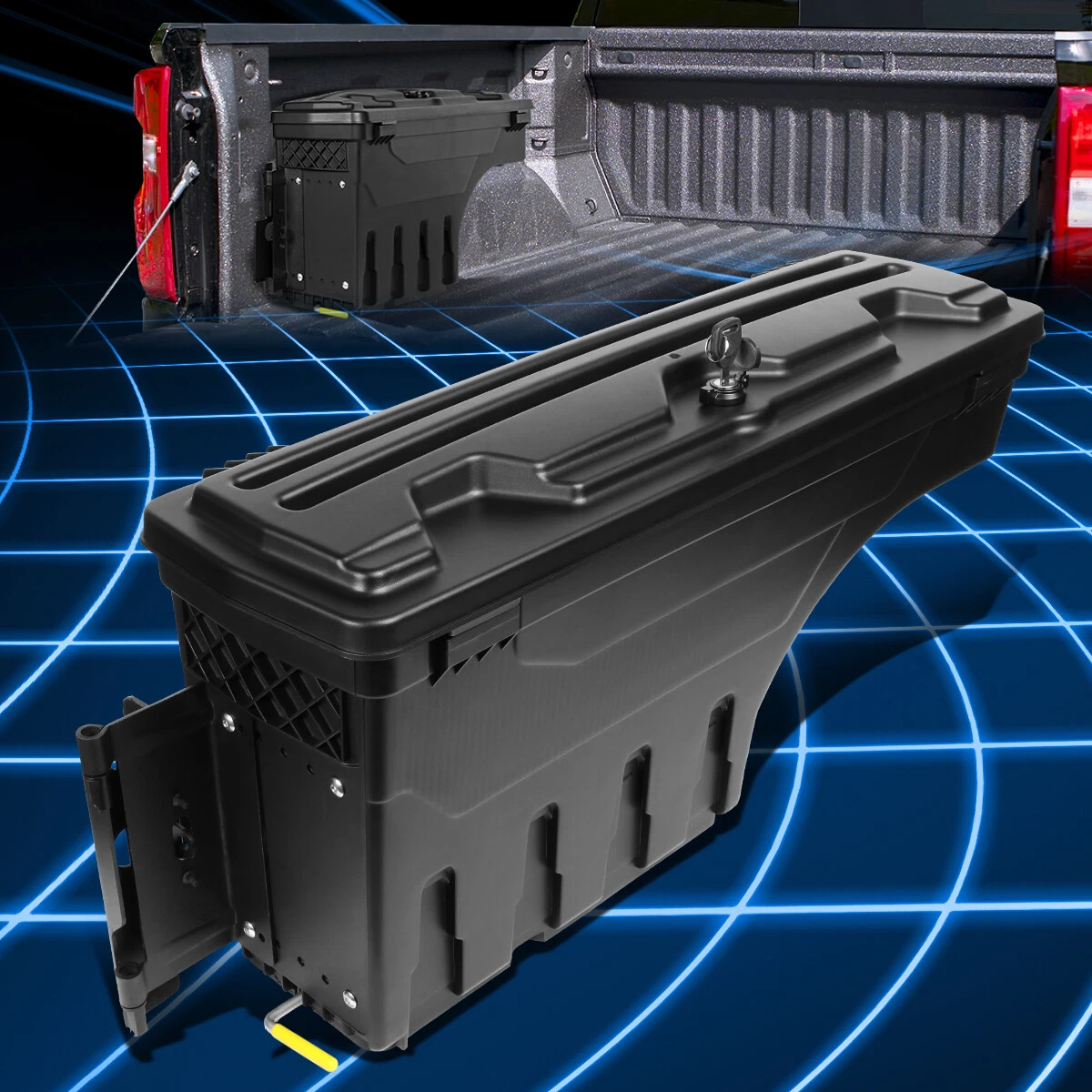 Wheel well storage online box