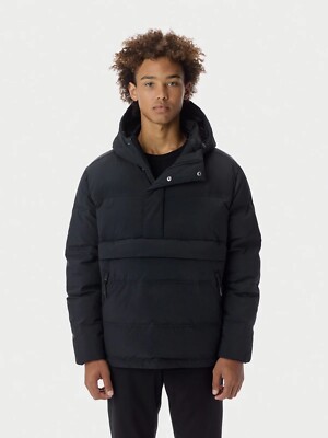 The Very Warm 9141 Anorak Puffer Jacket Black Men s Size Large MSRP $425 RARE