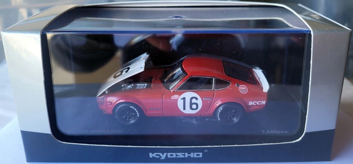 Kyosho 1/43 Nissan DATSUN Sport 240Z #16 Japan 1971 GP GTS Race