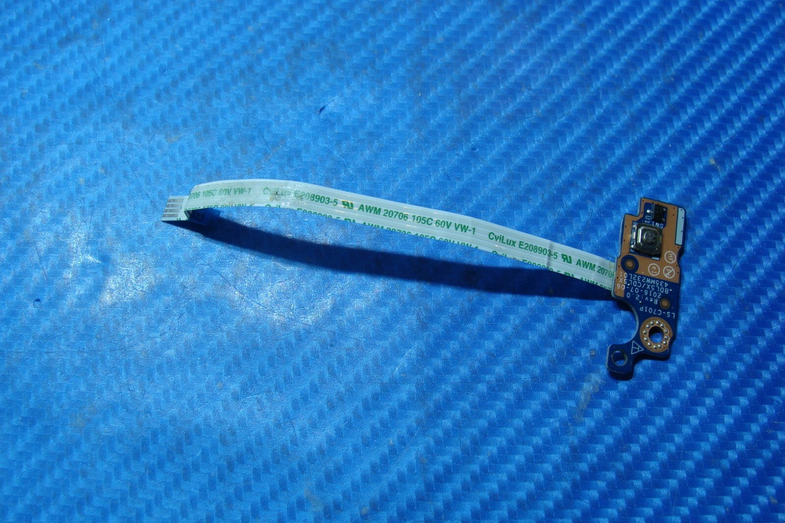 HP 15 6 15 ay013nr Genuine Laptop Power Button Board W Cable LS C701P