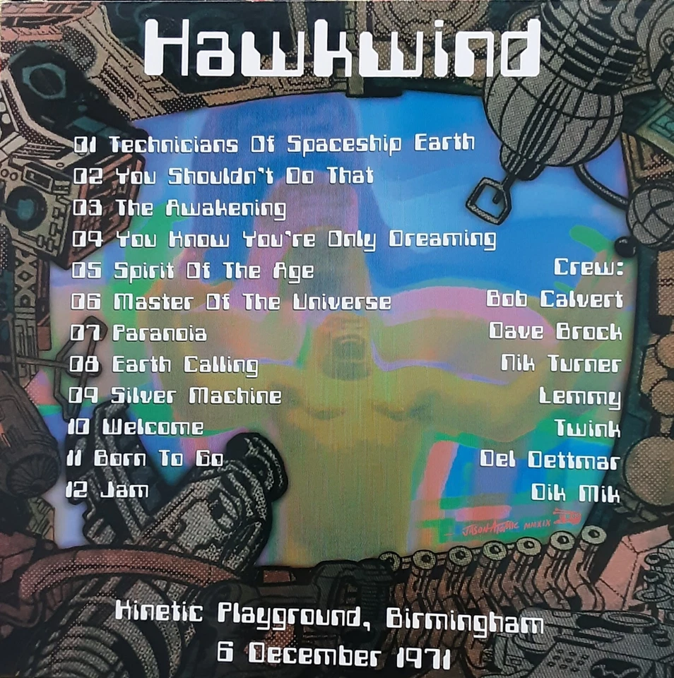 HAWKWIND - LIVE AT THE KINETIC PLAYGROUND BIRMINGHAM 1971 BRICK RED VINYL LP - Image 2 of 4