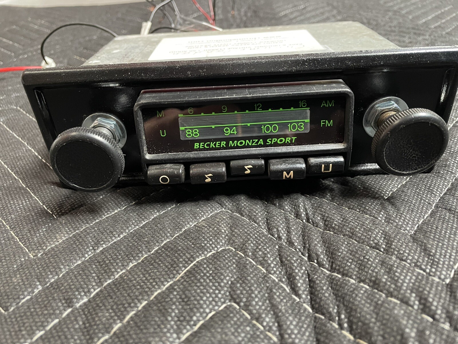 Becker Monza Sport  Vintage Classic Car Radio MP3 FERRARI MASERATI BMW
