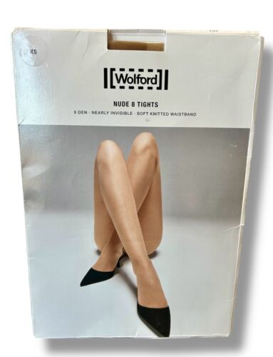 Wolford Nude 8 Strumpfhosen Strumpfhose Caramel Gr. XS Ultra Sheer Sandal Toe