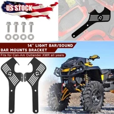 2X Dual Sound And Light Bar Mount Brackets For Can Am Outlander 650 1000 850 MAX