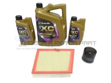 Oil Air Filter 7L 0w20 Engine Oil Service Kit For Jaguar XE 2.0 15-22 (Metal)