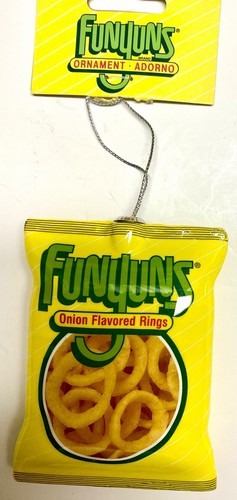 Funyuns Tasche Zwiebelgeschmack Ringe Kunstfutter Decoupage Weihnachtsschmuck