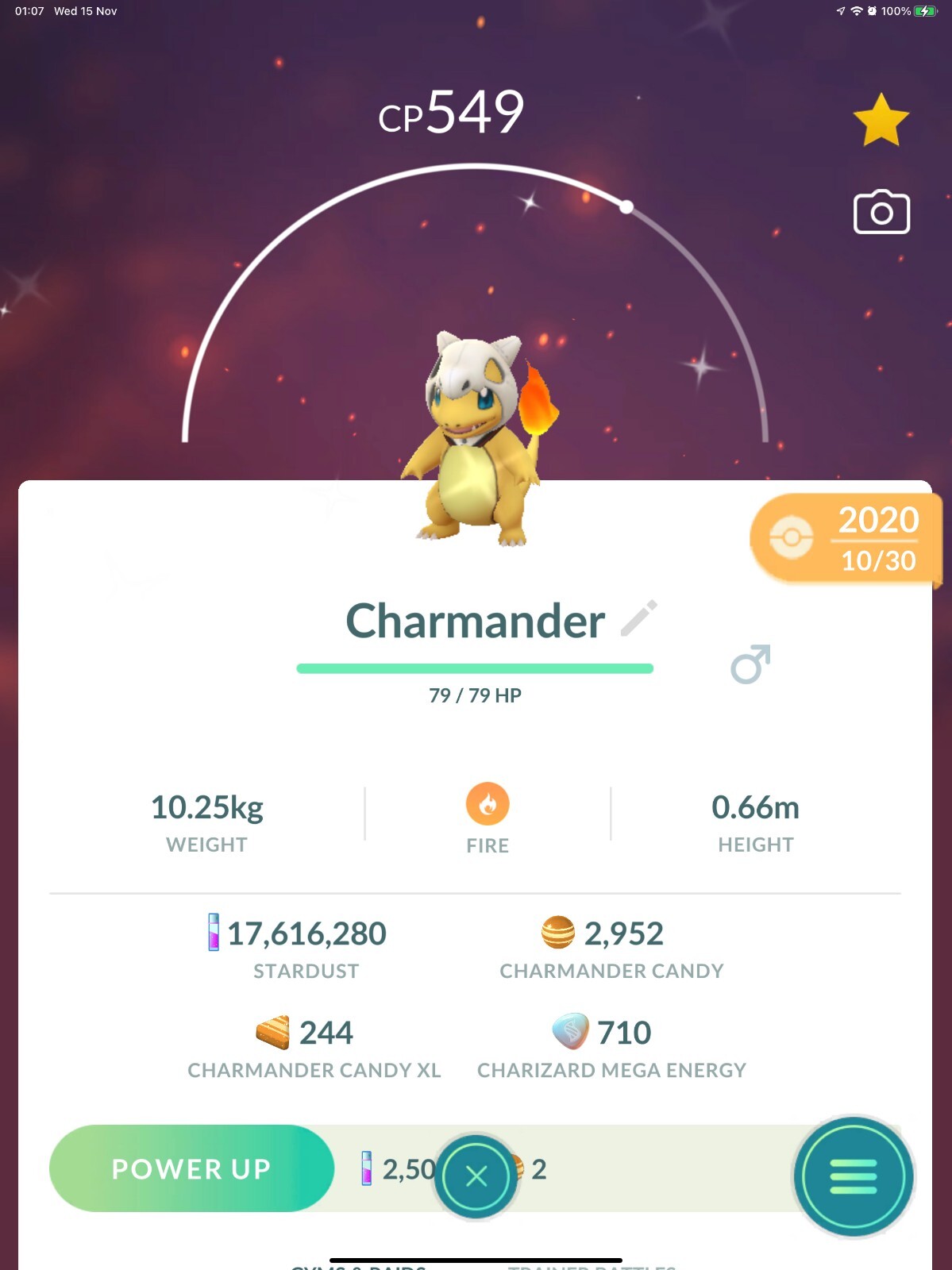 Shiny Charmander Cubone hat Costume halloween - TRADE - SALE