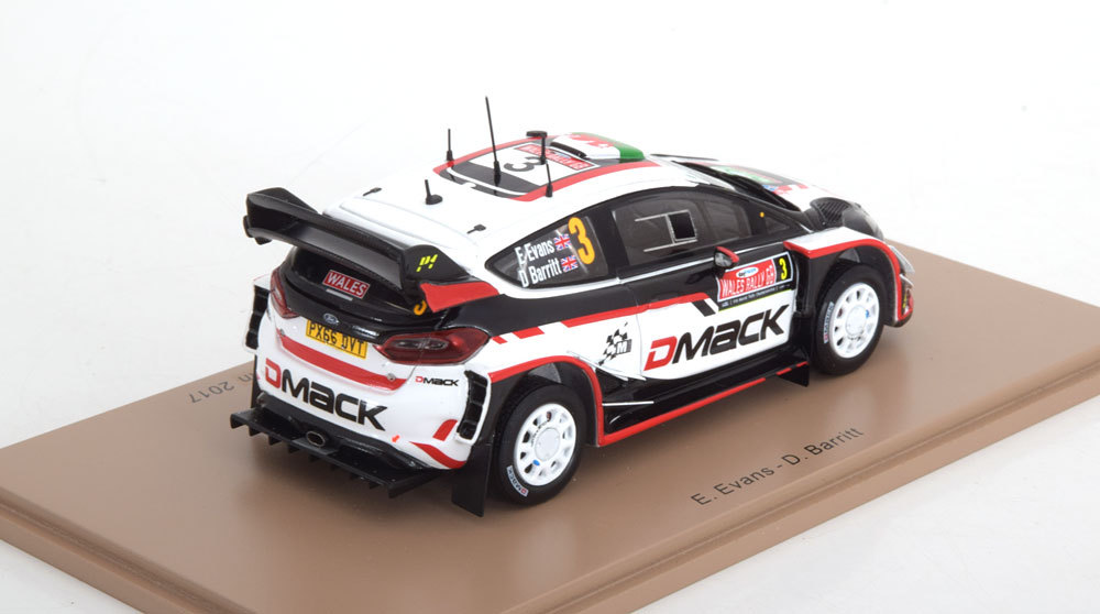 1 43 Spark Ford Fiesta WRC Winner Rally Great Britain Evans 2017