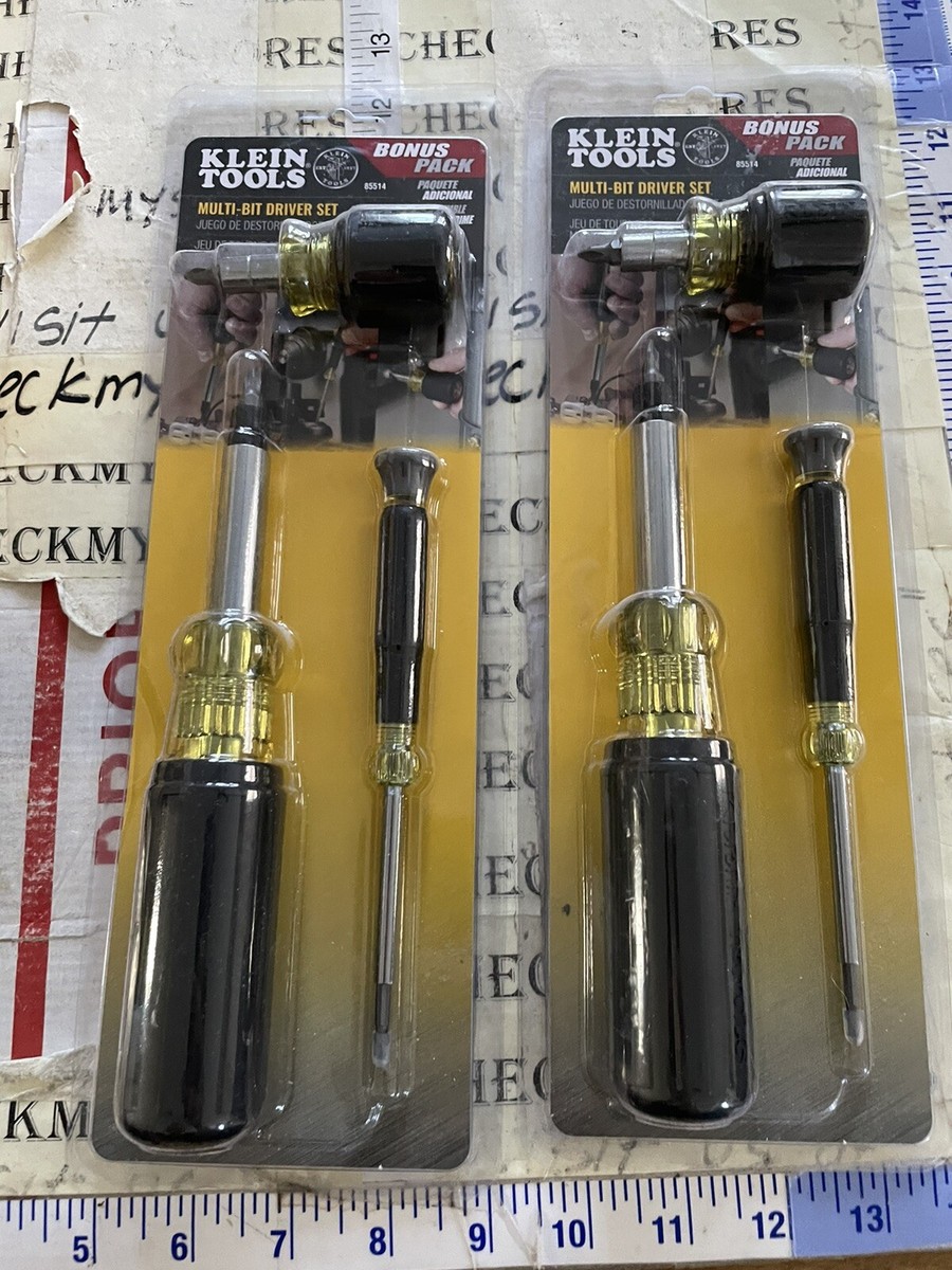 2X Klein Tools 85514 Bonus Pack Multi-Bit Driver Set - 32581 32557