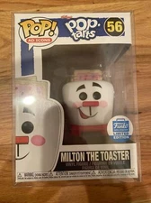 FUNKO Pop! Ad Icons: Pop-Tarts ~ Milton The Toaster #56 ~ Funko Shop Exclusive