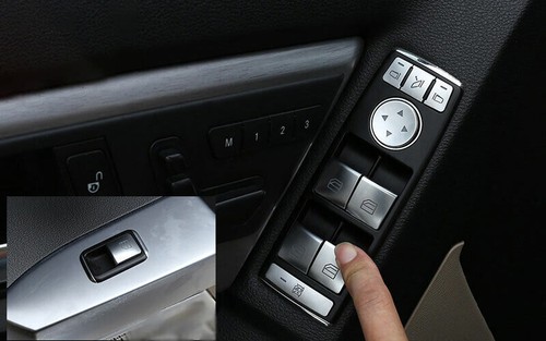 Fit For Benz GLE GLS 2016-2019 Matte Silver Glass Window Lifting Panel Sticker - Picture 4 of 9
