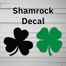 Shamrock Decal, Sticker, Four Leaf Clover, Irish, Ireland, Good Luck Car Decal l