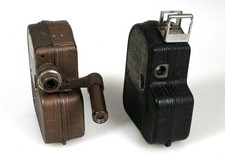 8MM MOVIE CAMERAS ART DECO FOR DISPLAY ONLY SET OF 2