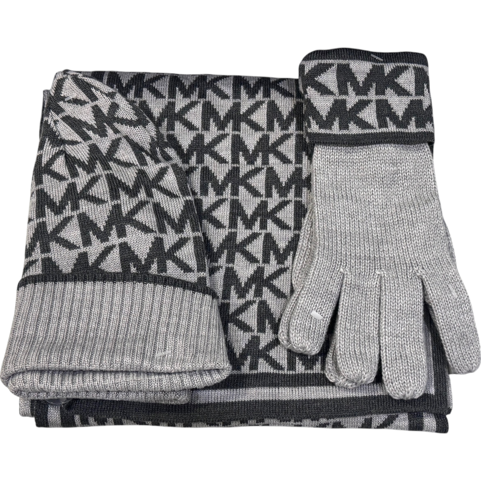 Комплект из 3 предметов с монограммой Michael Kors Шляпа перчатки шарф 539797C - НОВЫЙ без БИРКИ или КОРОБКИ 7490₽