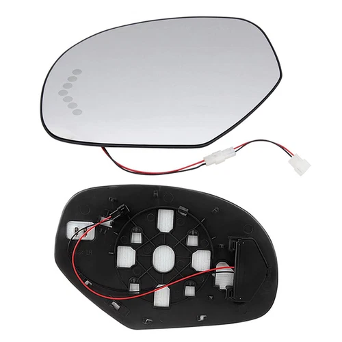 Driver Left Side Mirror Glass Assembly For 2007-2014 Silverado Sierra Suburban T